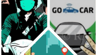 Gambar Ilustrasi Driver Online,dan Ojek Online