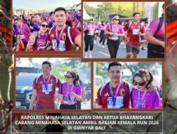 KAPOLRES MINSEL AKBP DAVID BABEGA IKUTI KEMALA RUN 2026, RAIH MEDALI SETELAH FINISH