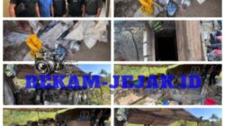 SAT RESKRIM POLRES TOMOHON BERTINDAK TEGAS BASMI TAMBANG EMAS ILEGAL