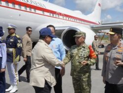 Pangdam XIII/Merdeka Sambut Kedatangan Presiden di Gorontalo Jelang PENAS XVII