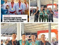 Yonif TP 824/MO’E’A Sapu Medali JJ Cup Sulut 2026