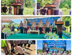 Kapolda Sulut Letakkan Batu Pertama Pembangunan Satpas Polres Minahasa Selatan