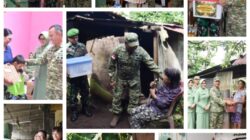 Peringati HUT ke-68, Pimpinan Kodam XIII/Merdeka Anjangsana dan Berikan Perhatian ke Prajurit, Ahli Waris, serta Masyarakat Kurang Mampu