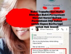 Diduga Permintaan Negosiasi Hak Jawab Rp30 Juta Tidak Terealisasi, Fransisca Salu Terus Menyerang Pribadi Fenly dalam Pemberitaan