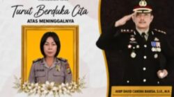 Kapolres Minsel AKBP David Candra Babega Pimpin Rombongan Melayat Rekan Sejawat