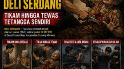 Pinjam Rp50 Juta Ditolak, Oknum Polisi Deli Serdang Tikam Hingga Tewas Tetangga Sendiri