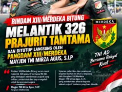Kobarkan Semangat Pengabdian: 326 Tamtama Baru Rindam XIII/Merdeka Bitung Dilantik di Hadapan Pangdam XIII/Merdeka Mayjen TNI Mirza Agus S.I.P.