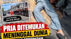 Ditemukan Jasad Pria Tak Dikenal di Area Pertokoan Jalan Roda Manado