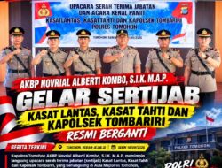 AKBP Novrial Alberti Kombo Pimpin Sertijab: Tiga Posisi Penting Resmi Berganti, Termasuk Kapolsek Tombariri