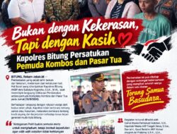 Bukan dengan Kekerasan, Tapi dengan Kasih — Kapolres Bitung Persatukan Pemuda Kombos dan Pasar Tua