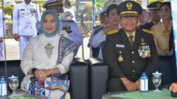 IRDAM XIII MERDEKA HADIRI UPACARA HUT KE 81 TNI DI LANUDAL MAPANGET MANADO