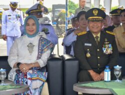 IRDAM XIII MERDEKA HADIRI UPACARA HUT KE 81 TNI DI LANUDAL MAPANGET MANADO