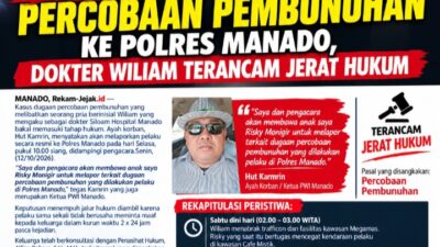 Ayah Korban Akan Lapor Percobaan Pembunuhan ke Polres Manado, Dokter Wiliam Terancam Jerat Hukum 2 Screenshot 20261012 090739 ChatGPT