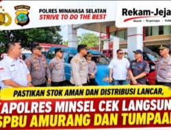 Pastikan Stok Aman dan Distribusi Lancar, Kapolres Minsel Cek Langsung SPBU Amurang dan Tumpaan   