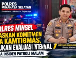 Polres Minsel Tegaskan Komitmen Jaga Kamtibmas, Lakukan Evaluasi Internal Pasca Insiden Patroli Malam